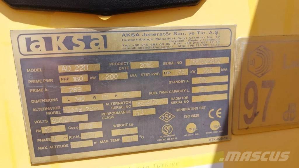 Doosan Aksa AD220 Otros generadores