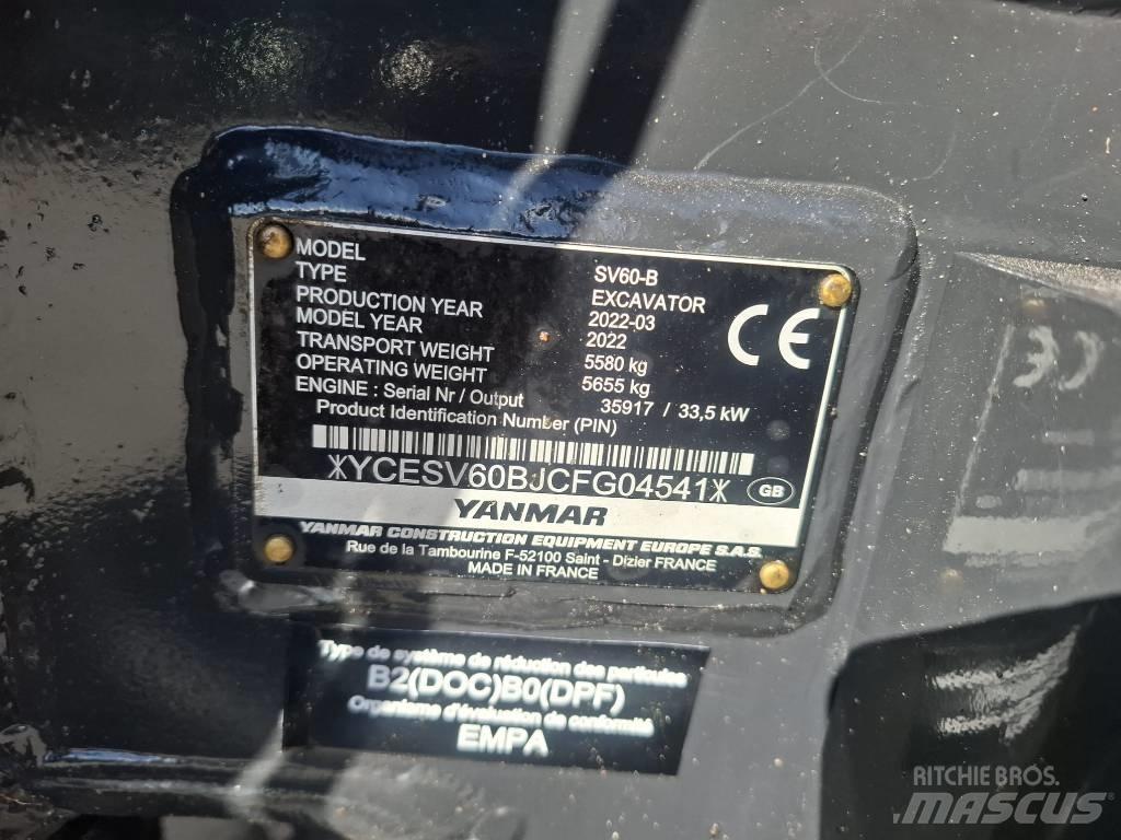 Yanmar SV 60-B Mini excavadoras < 7t