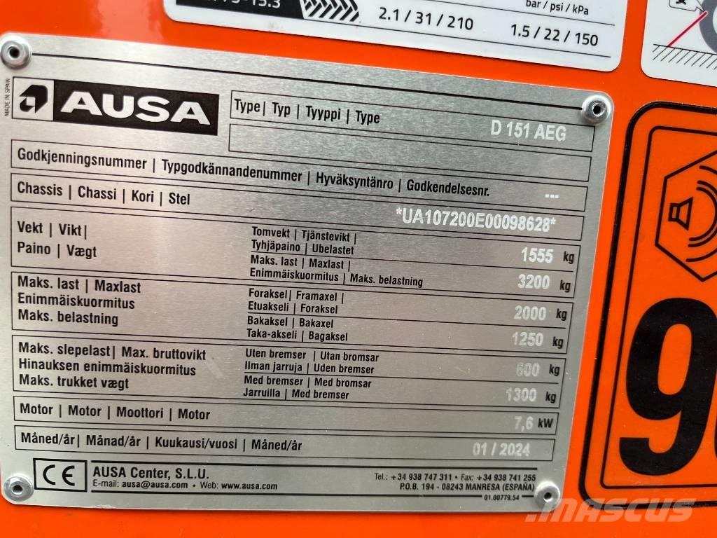 Ausa D151AEG Dúmpers de obra