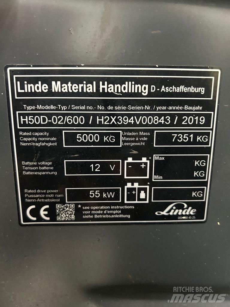 Linde H 50D-02/600 Carretillas diesel