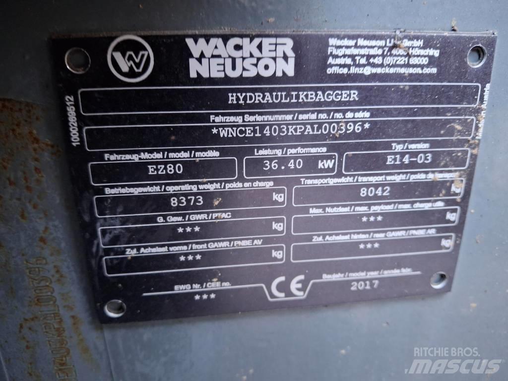 Wacker Neuson EZ 80 Excavadoras 7t - 12t