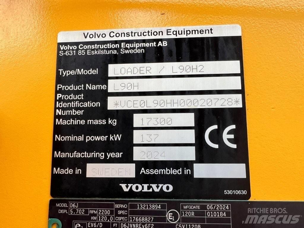 Volvo L90H2 Cargadoras sobre ruedas
