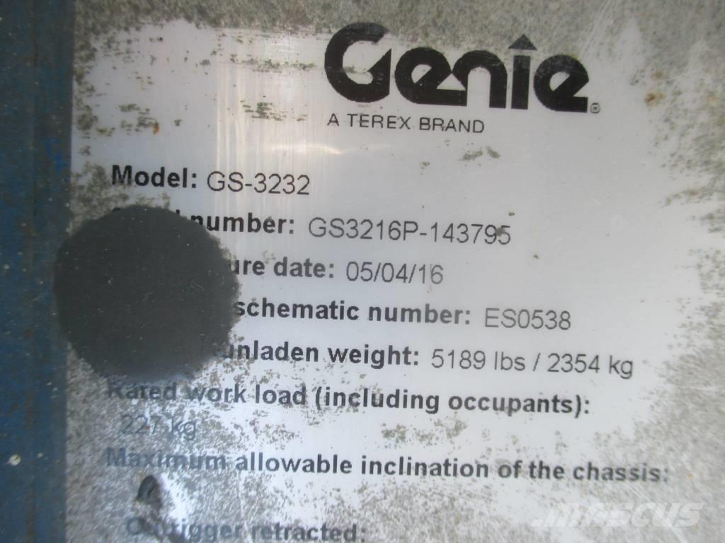Genie GS 3232 Plataformas tijera