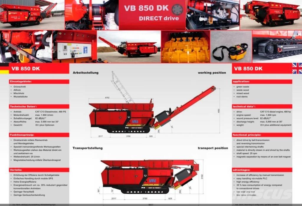 Hammel VB 850 DK Trituradoras para desguace