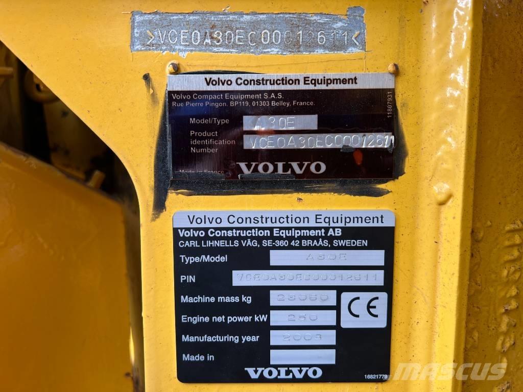 Volvo A30E Dúmpers articulados