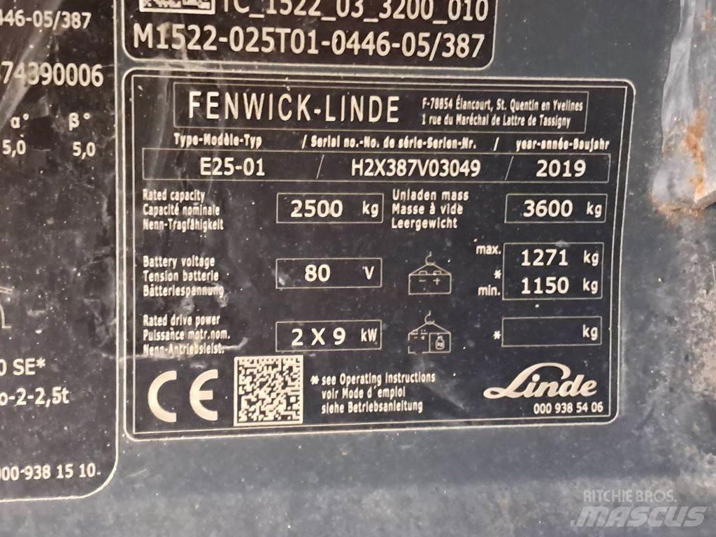 Linde E25-01 Carretillas de horquilla eléctrica