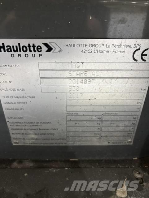 Haulotte Star 6 Ascensores de personal y montacargas de acceso