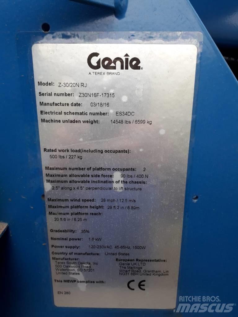 Genie Z 30/20 N RJ Plataforma de trabajo articulada