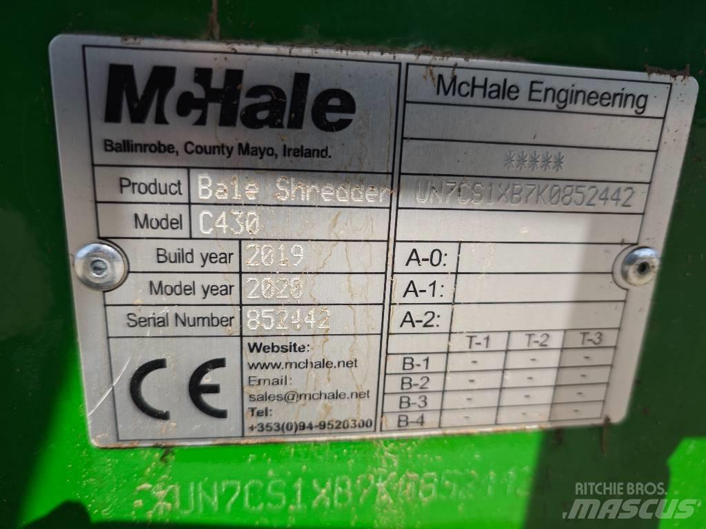 McHale C 430 Desmenuzadoras, cortadoras y desenrolladoras de pacas