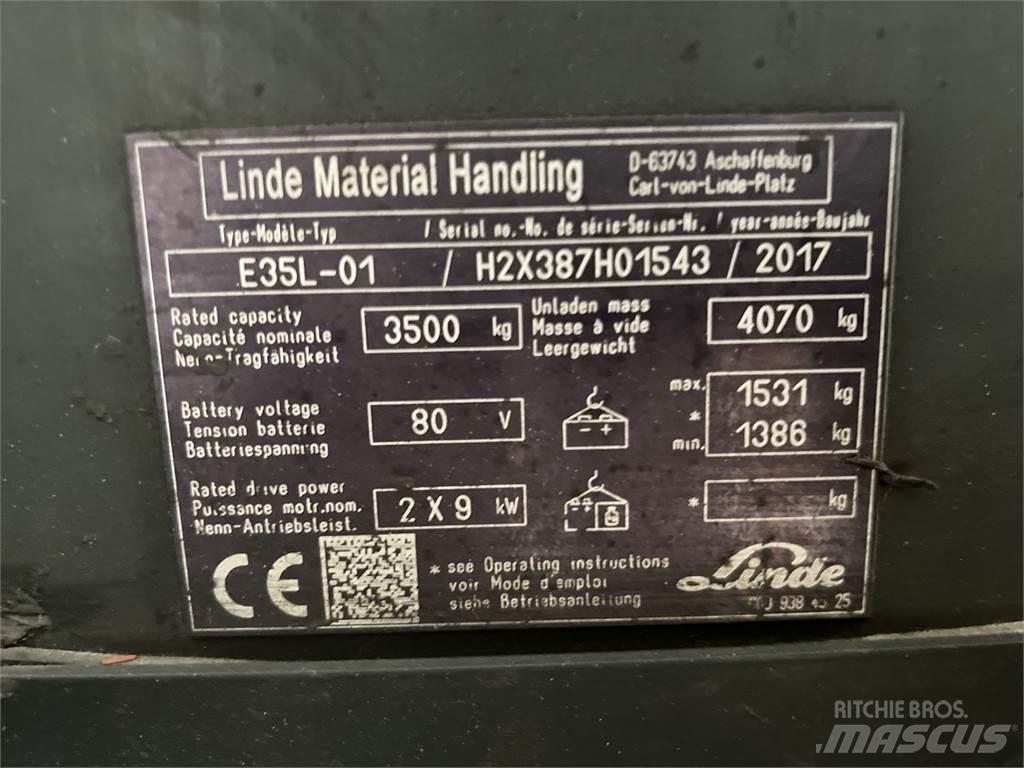 Linde E35L-01 Carretillas de horquilla eléctrica