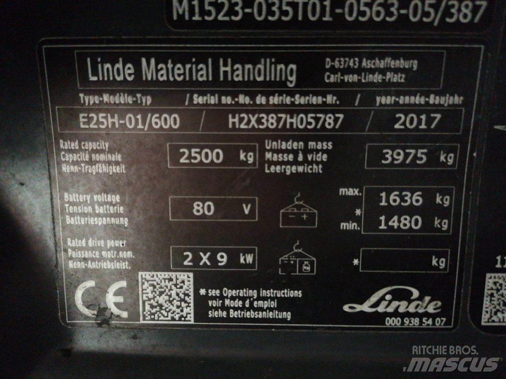 Linde E25H-01/600 Carretillas de horquilla eléctrica