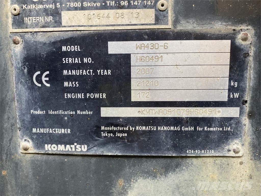 Komatsu WA430-6 Cargadoras sobre ruedas