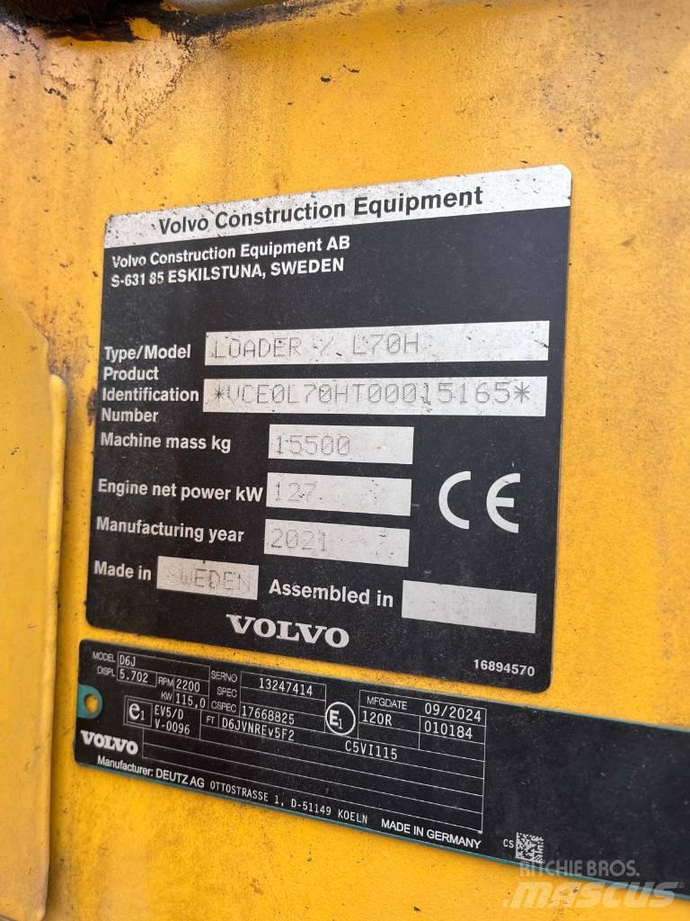 Volvo L 70 H Cargadoras sobre ruedas