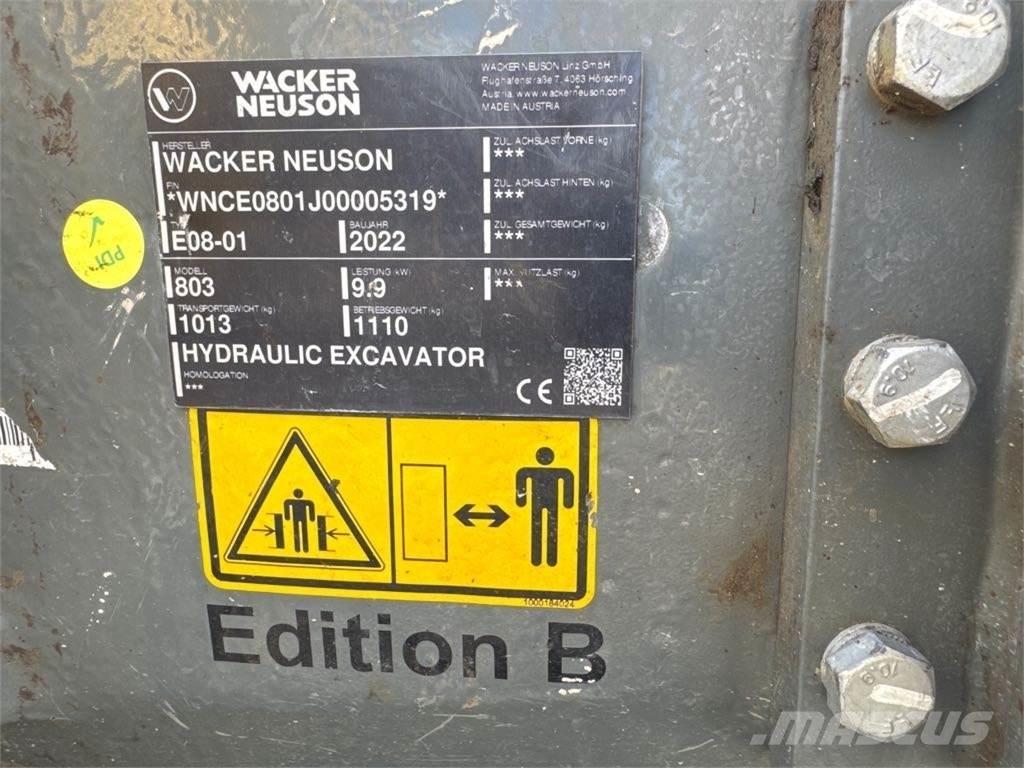 Wacker Neuson 803 Excavadoras de cadenas