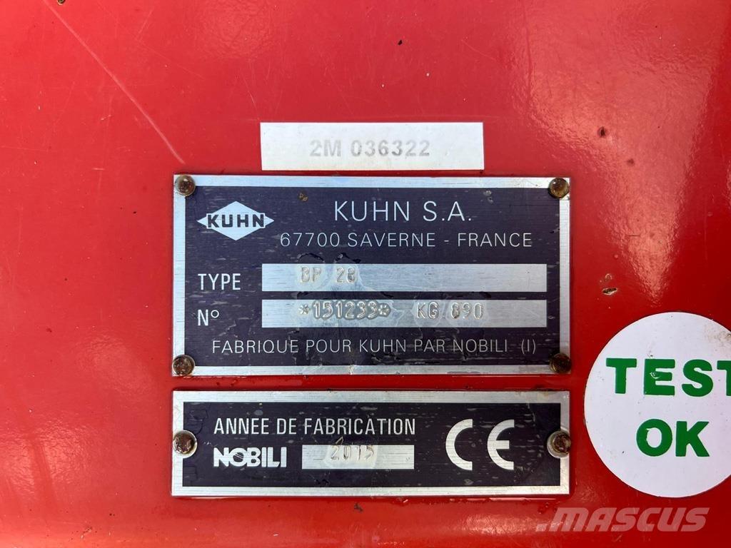 Kuhn BP28 Segadoras y cortadoras de hojas para pastos