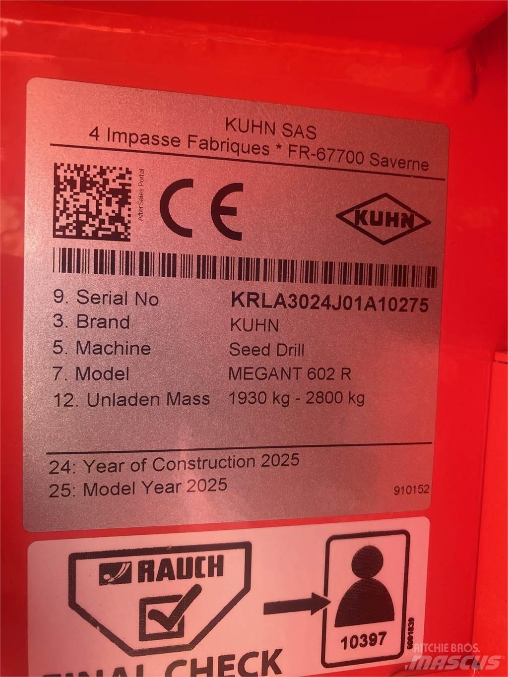 Kuhn MEGANT 602R Sembradoras