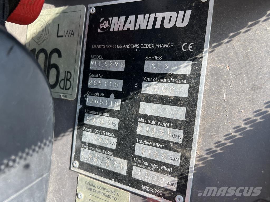 Manitou MLT627 Manipuladores telescópicos agrícolas