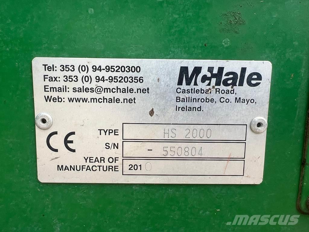 McHale HS2000 Segadoras y cortadoras de hojas para pastos