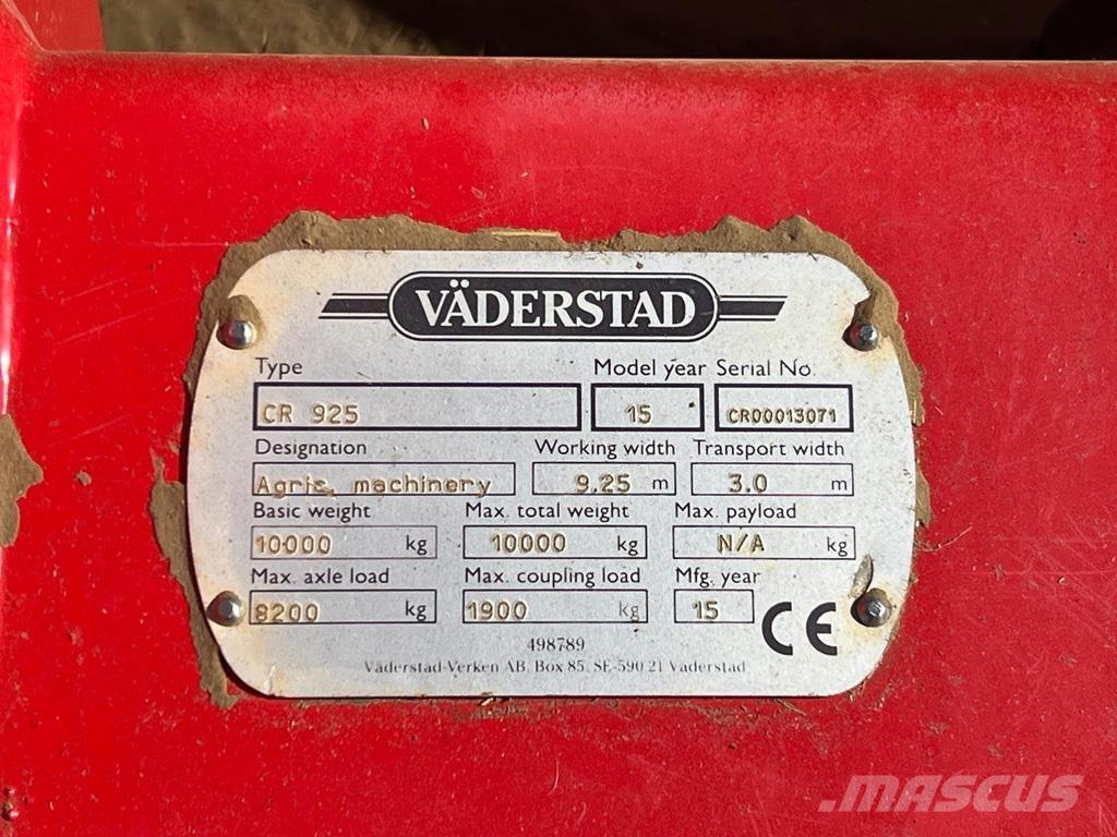 Väderstad CR925 Arados fijos suspendidos