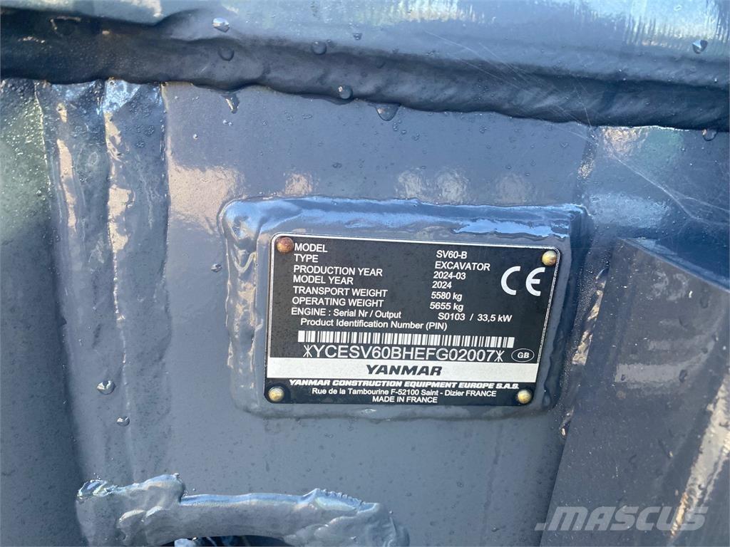Yanmar SV60-B Excavadoras 7t - 12t