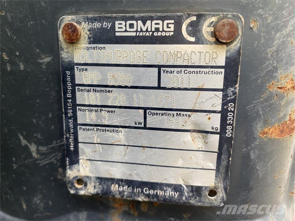 Bomag BMP 8500 Rodillos