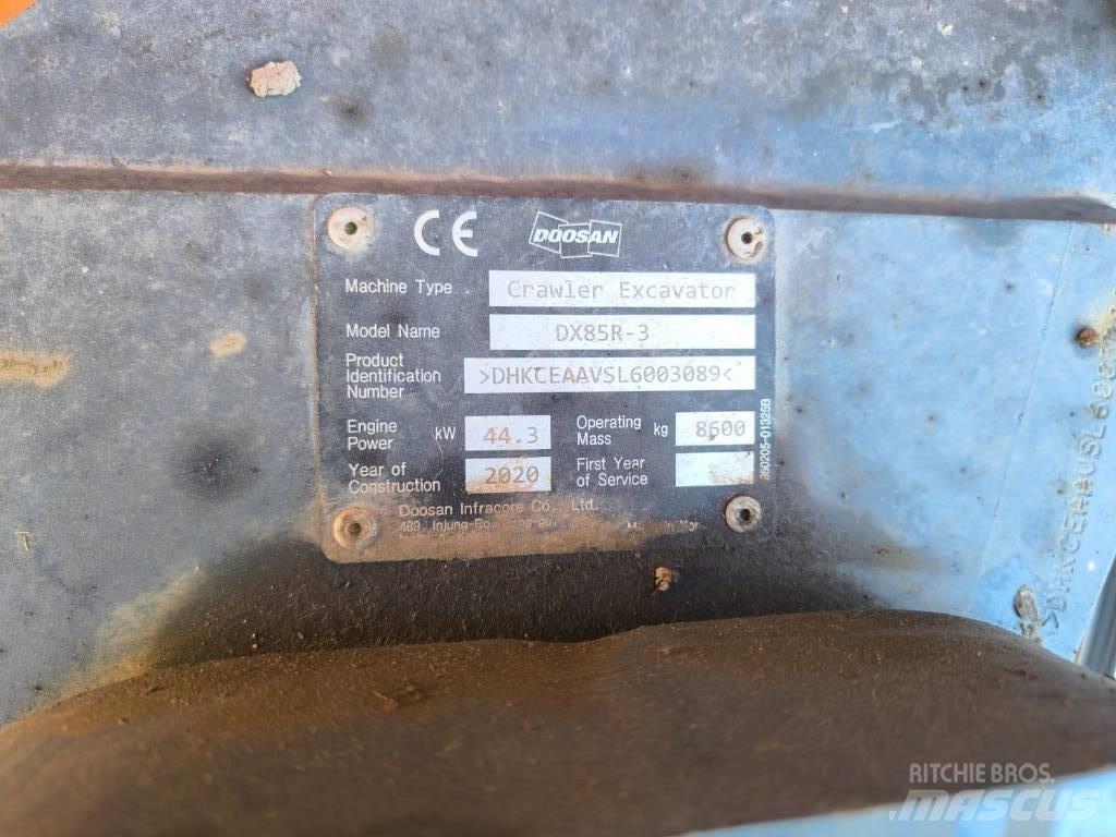Doosan DX 85 R-3 Excavadoras 7t - 12t