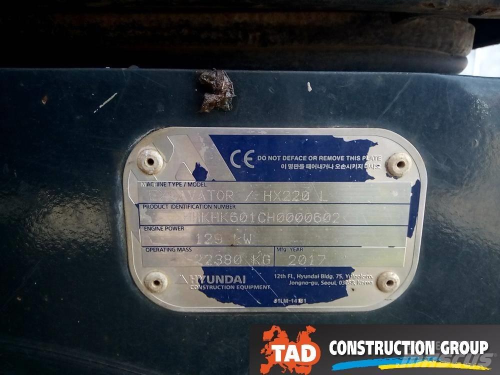 Hyundai HX 220 L Excavadoras de cadenas