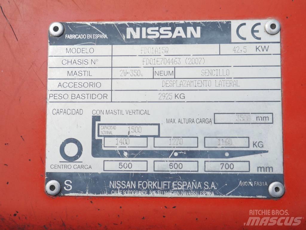 Nissan FD01 A 15 Q Carretillas diesel
