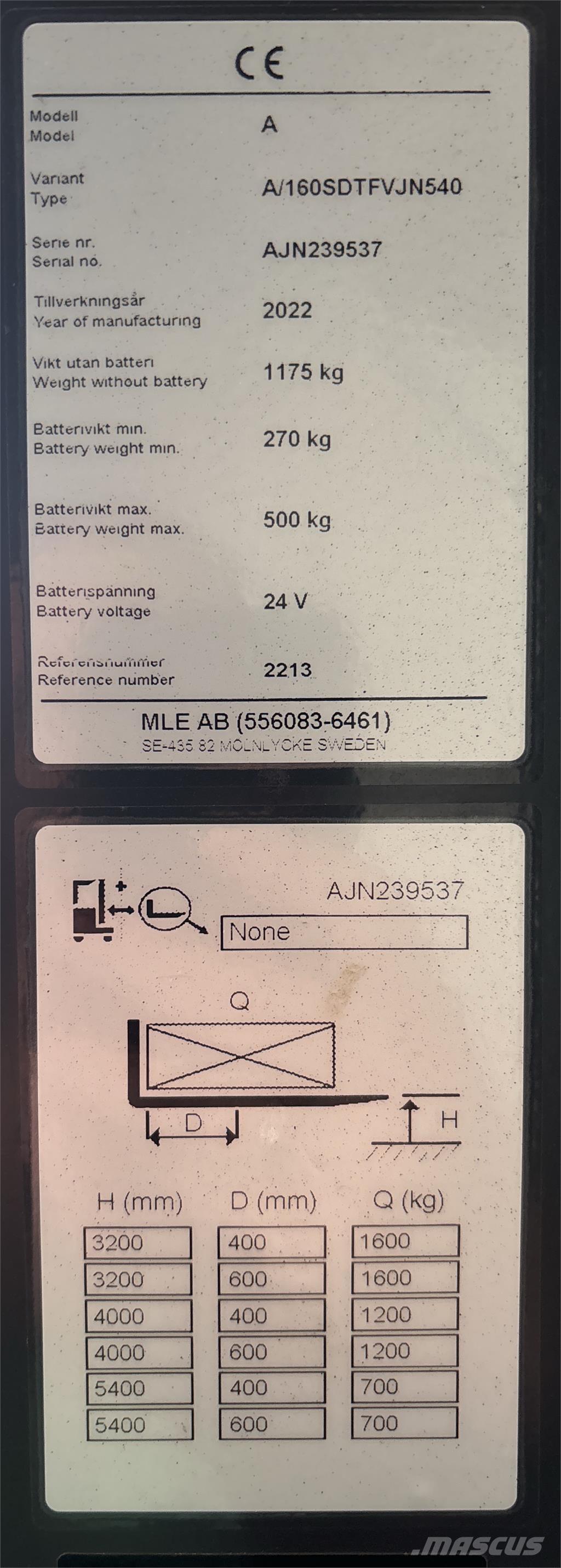 Atlet A160 Apiladores eléctricos autopropulsados
