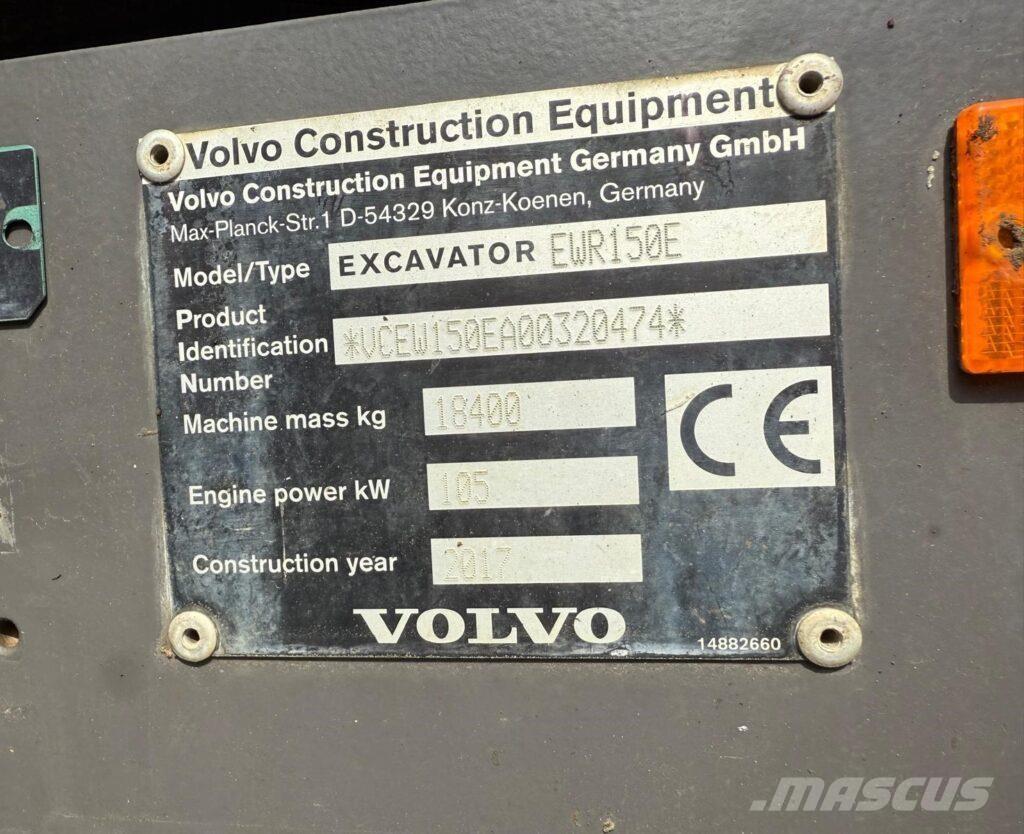 Volvo EWR150E Excavadoras de ruedas