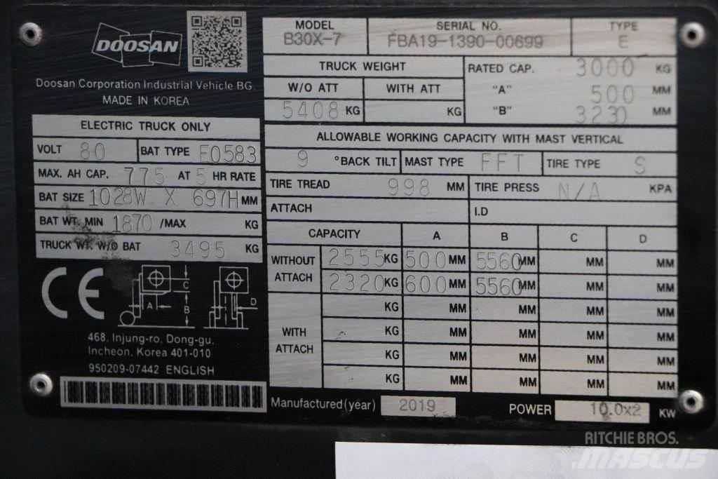 Doosan B30X-7 Carretillas de horquilla eléctrica