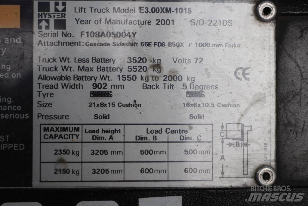 Hyster E3.00XM Carretillas de horquilla eléctrica
