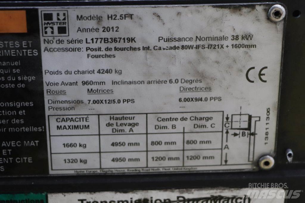 Hyster H2.5FT Carretillas LPG