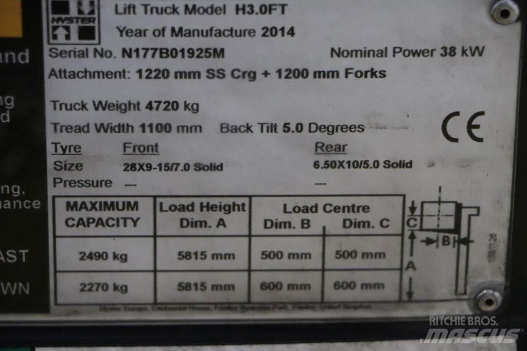 Hyster H3.0FT Carretillas LPG