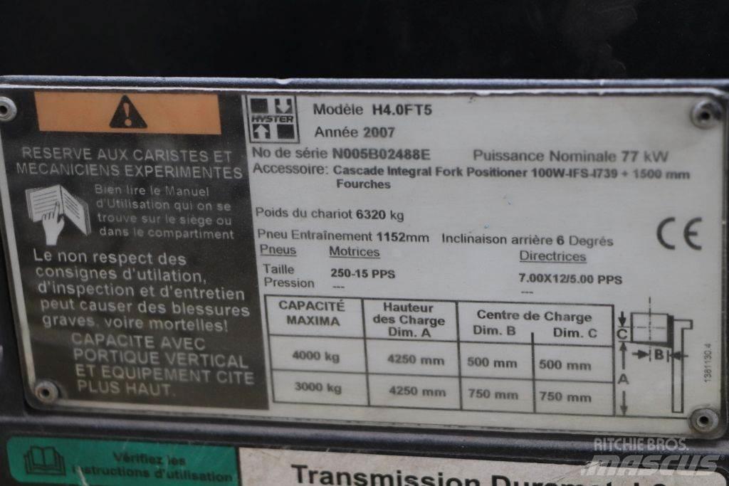 Hyster H4.0FT5 Carretillas LPG