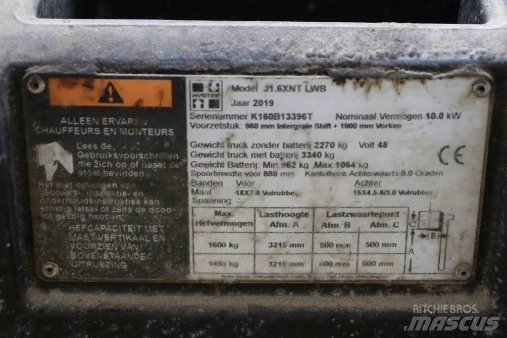 Hyster J1.6XNT Carretillas de horquilla eléctrica
