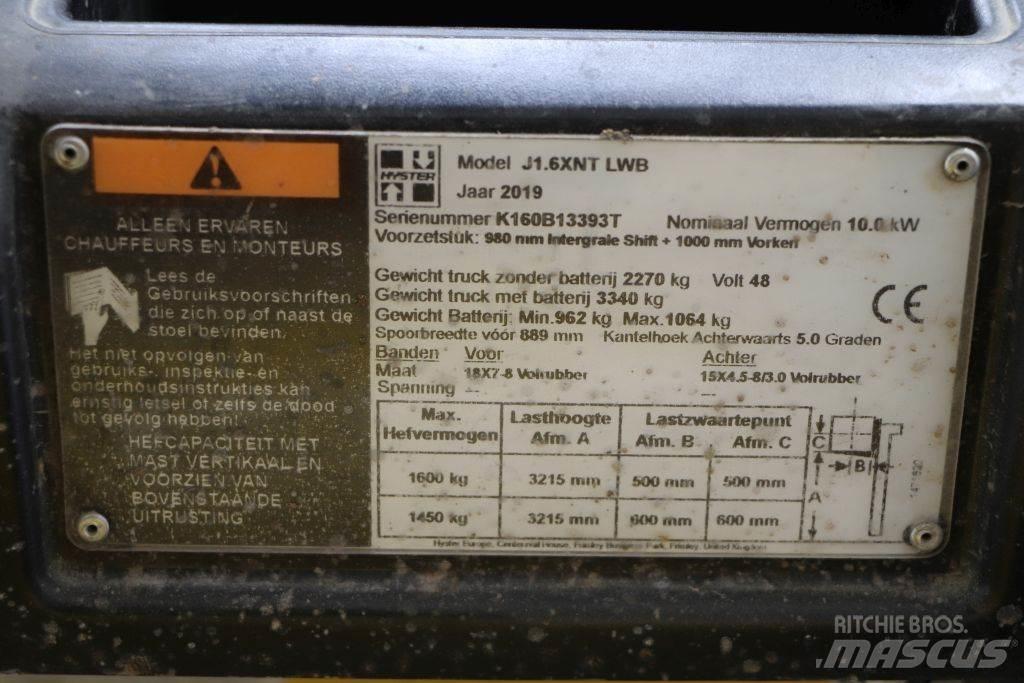 Hyster J1.6XNT Carretillas de horquilla eléctrica