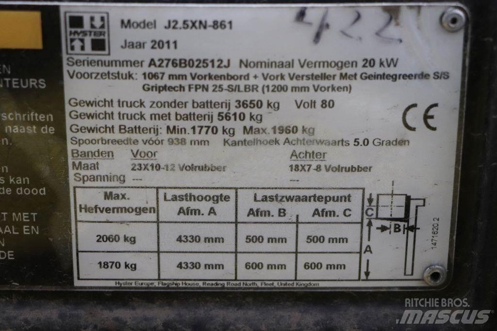 Hyster J2.5XN Carretillas de horquilla eléctrica