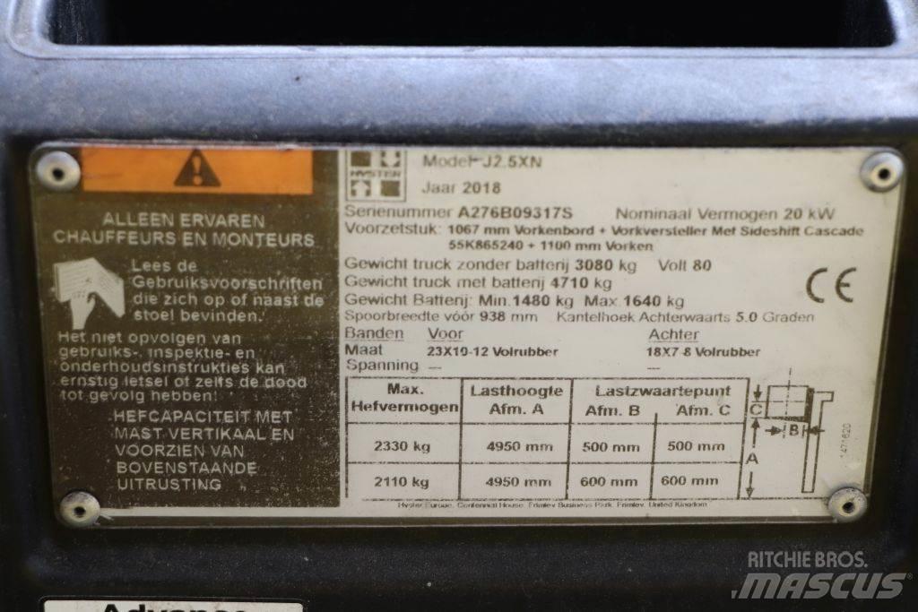 Hyster J2.5XN Carretillas de horquilla eléctrica