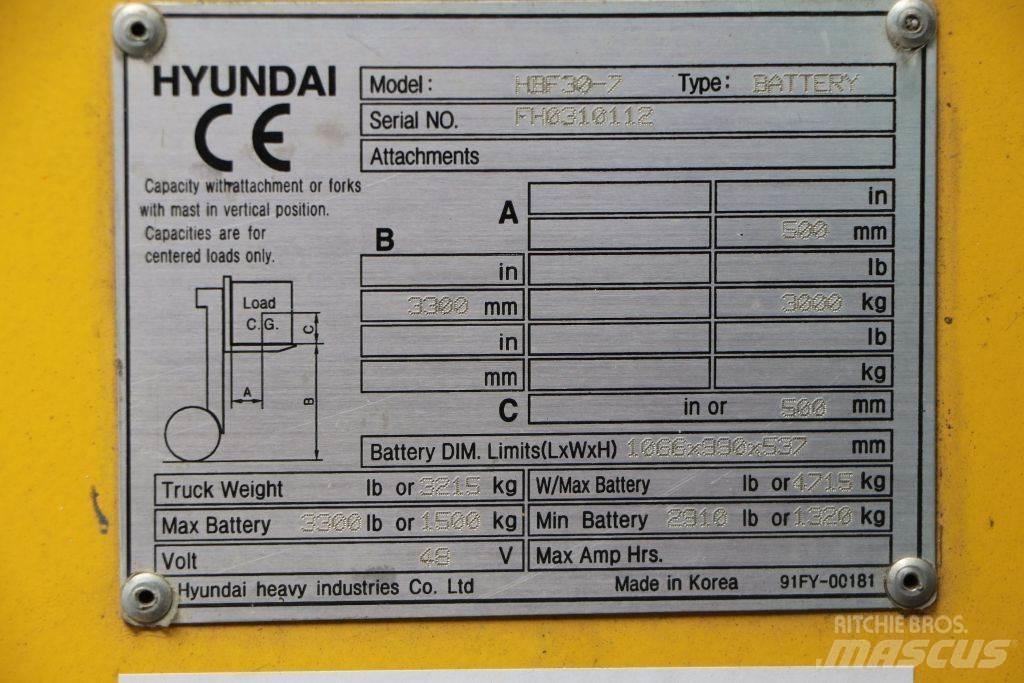 Hyundai HBF30-7 Carretillas de horquilla eléctrica