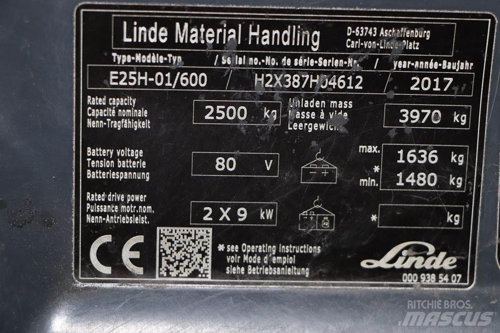 Linde E25H-01/600 Carretillas de horquilla eléctrica