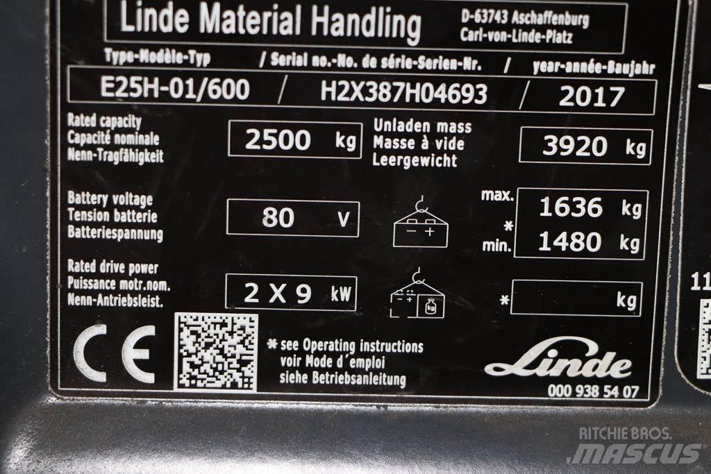 Linde E25H-01/600 Carretillas de horquilla eléctrica
