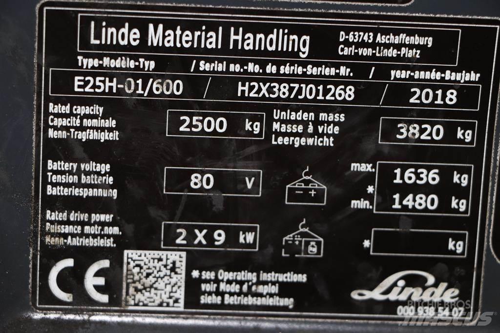 Linde E25H-01/600 Carretillas de horquilla eléctrica