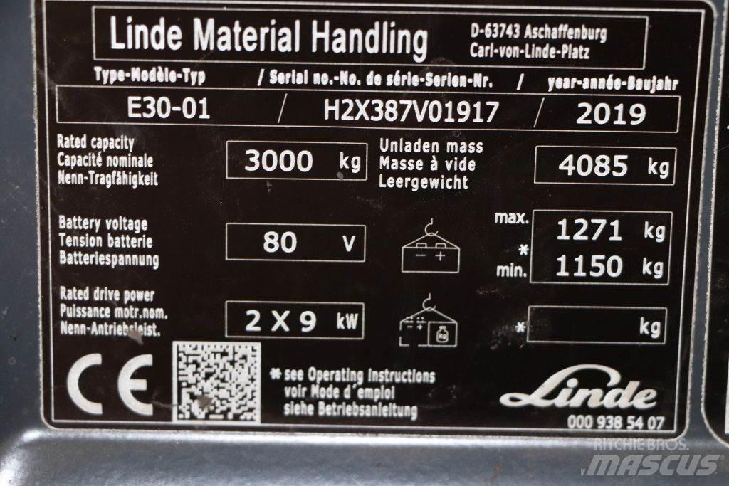 Linde E30-01 Carretillas de horquilla eléctrica