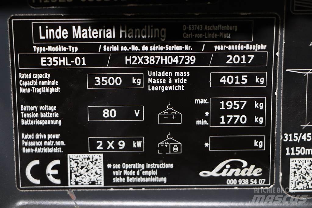 Linde E35HL-01 Carretillas de horquilla eléctrica