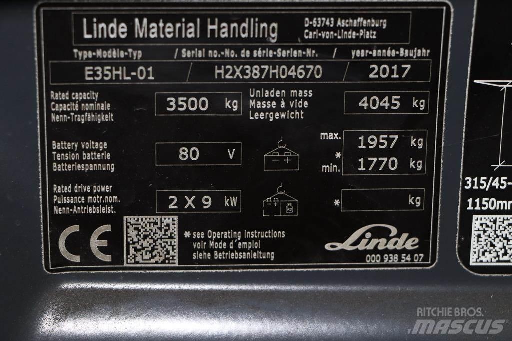 Linde E35HL-01 Carretillas de horquilla eléctrica