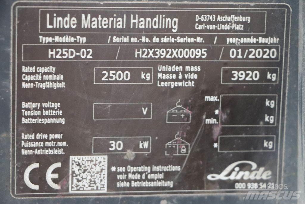Linde H25D-02 Carretillas diesel