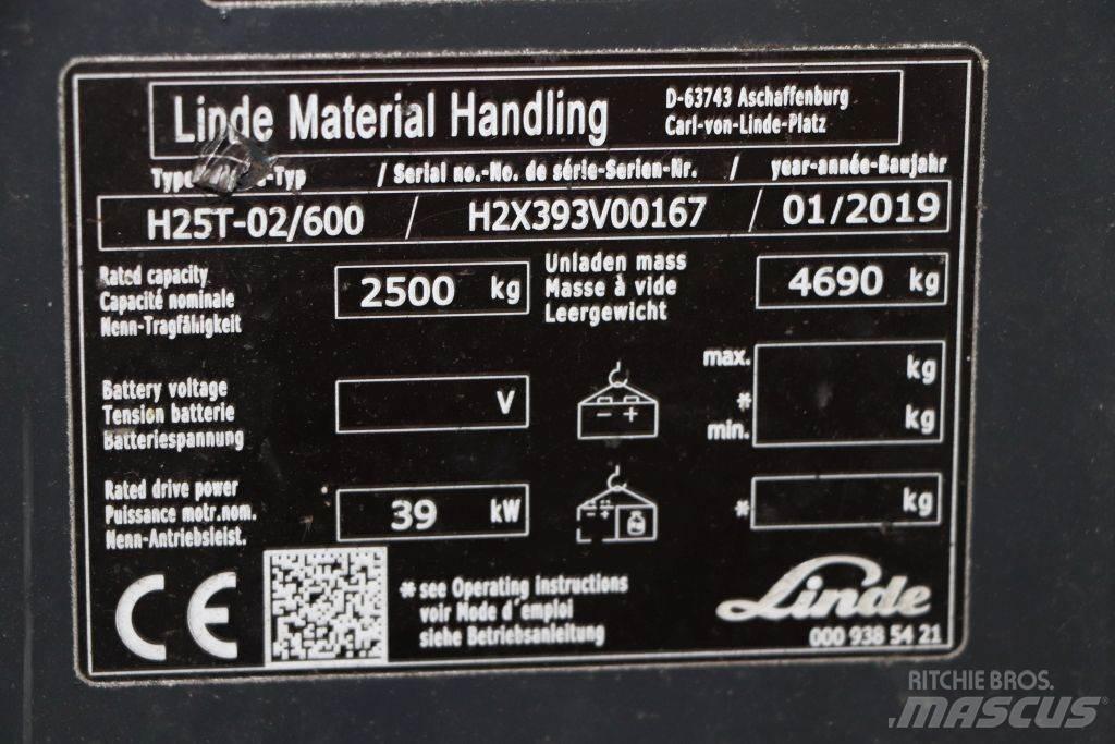 Linde H25T-02/600 Carretillas LPG