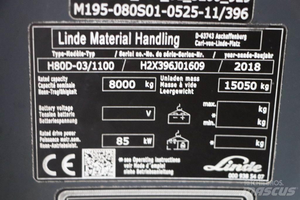 Linde H80D-03/1100 Carretillas diesel