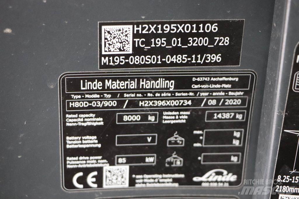Linde H80D-03/900 Carretillas diesel